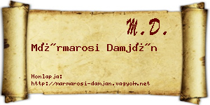 Mármarosi Damján névjegykártya